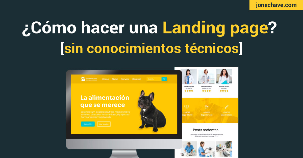 como hacer una landing page