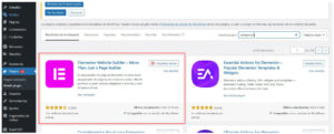 instalar elementor landing page