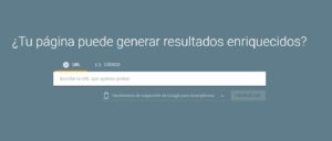 la prueba de resultados enriquecidos de google